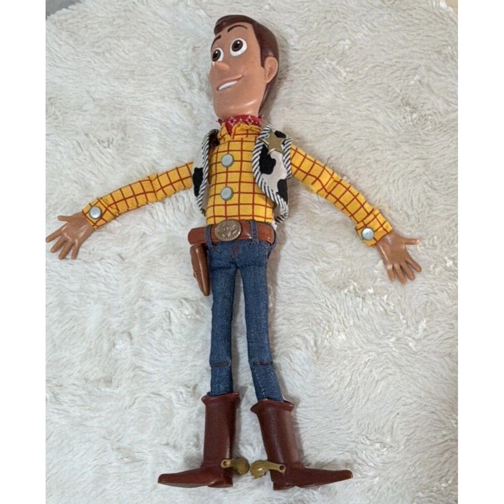 Disney Pixar Toy Story Woody Talking Pull-String Doll Working (No Hat)